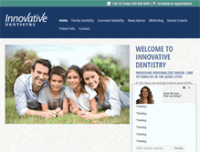 Tablet Screenshot of dentalcaredavenport.com